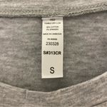 ‘Cute But Insane' Cropped Short Sleeve Baby Tee, Gray/Black, Size S, NWOT Gray Photo 2