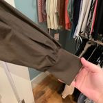 ASOS Olive Green Dress with Puff Sleeves Photo 2