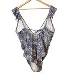 Pinkblush  White and Gray‎ Floral Nursing Friendly One Piece Swimsuit Size 2X Photo 1