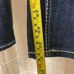 BB Jeans Embellished Dark Wash Denim Rhinestone Pocket Straight Leg Jeans Size 7 Silver Photo 9