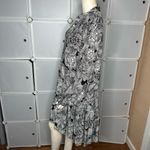 EXPRESS  Floral Ruffle Hem Oversized Shirt Dress Size Medium Photo 7