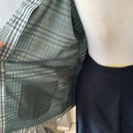 None Vintage handmade polyester jacket housecoat green plaid Photo 3