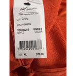 Ny Collection  Women's Laser-Cut‎ Popover Jumpsuit Mandarin Orange XL MSRP 70.00 Photo 6