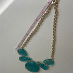 Kendra Scott Kensie Illusion Statement Necklace Aquamarine Teal Blue Green NWT! Photo 7