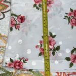 VAL MODE lingerie dainty top medium floral polka dot buttonup embroidered collar Pink Photo 5