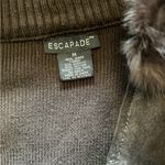 Escapade brown Suede Full Zip
Jacket Sweater w/Detachable Fur Collar size med Photo 4