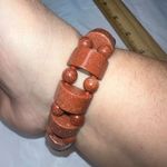 One Goldstone Tanker Bracelet, Goldstone Bracelet, Stretch Bracelet, Energy Brac Gold Photo 1