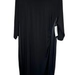 Karen Kane black faux leather accent midi dress size 3X Photo 0