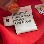 Rafaella  | Red Orange Oversized Button Down Blouse Sz 6 Photo 7