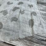 Unbranded Women's Lightweight Sheer Heart Print Rectangle Neck Scarf White Gray Photo 3