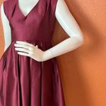 Chloé DAO CHLOE DAO Elegant Burgundy Sleeveless Dress With Side Pockets S 4. E74 Photo 3