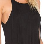 360 Sweater | XS | Black Knit Tank Long Fringe Front Made with Italian Yarn Photo 1