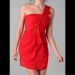 BCBGMAXAZRIA  | Holiday Party Red Formal One Shoulder Cocktail Dress Size 2 XS Photo 1