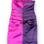 Alfabeta Ombré Ruched Strapless Dress size S Purple Pink Party Prom Photo 1