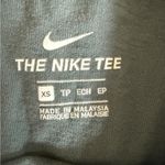 Nike  Cropped Logo Tee XS – Green/Gray Short Sleeve Athletic Top Photo 1