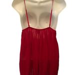Victoria's Secret Victoria’s Secret Sexy Crinkle Baby Doll Slip Sz. M Red Lace Cups Bow Date Nite Photo 2