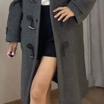 Gray Wool Coat Size L Photo 4
