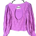 Free People Tea Time Plumeria Balloon Sleeve Top Size Small Photo 8
