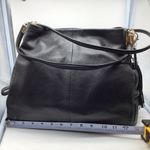 Coach black leather three compartment shoulder bag Photo 6