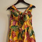 Farm Rio  Yellow Beaks & Bananas Print Cotton Maxi Sundress Size Medium Photo 14
