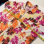 White Stag  Linen Blend Button Down Top Casual Tropical Women’s Size XXL Photo 2