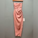 Revolve Rumer The Label LouLou Maxi Linen Dress Cutout S Dusty Pink Photo 4
