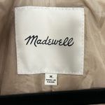 Madewell  Velvet Bomber Jacket Silk Velour Lightweight Champagne Women’s Medium Photo 10