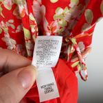 J Jill Red Floral Wrap Dress Size MP Lightweight Flowy Feminine Church Office Size M Photo 9