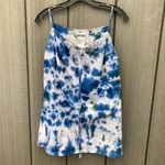 Surface Tie Dyed Mini Dress‎ Top Blue Photo 6