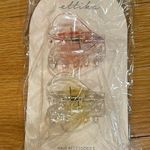 Ettika  Heart Hair Clips - Pink and Yellow Photo 0