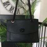 Coach  Parker Pull Through Chain Two Way Purse, Pine Green / Pewter Photo 14