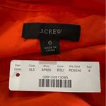 J.Crew Ruffled Scoop Neck Taffeta Maxi Dress Size 6 Sunset Red Orange Photo 7