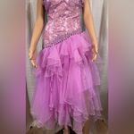 Mystique Boutique Mystique Lavender Beaded Lace Tulle Dress Sz 2 | Prom • Formal • Evening Photo 7