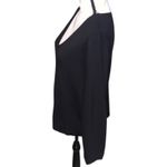 H&M  Conscious Women's Black V-Neck Sweater Ribbed  Photo 3