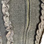 Coldwater Creek black sleeveless mock neck ruffle zip up wool sweater vest M Photo 5