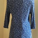 draper's & damon's Blue With White Embroidered Collared Button Top Size P XL Photo 3