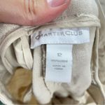 Charter Club  Linen Tan Wide Leg Womens Pants 12 Old Money Lagenlook Capsule Photo 8