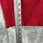 Vintage Sonia Rykiel Knits Square Cutout Neckline Red Wool Blend Sweater Size M Photo 9