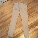 Paige Serenity Cara Block (tan & white) Ankle Zip Women’s Skinny Jeans Photo 4