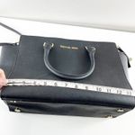 Michael Kors Selma Saffiano Leather Satchel Handbag Purse Black Photo 7