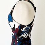 Ted Baker London Randela Blue White Woodblock Leaf Bodycon Midi Dress | Medium Photo 6