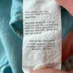 Perry Ellis  Linen Cotton Blend Coastal Blue Button Down Shirt Size Medium Photo 4