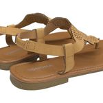 Sonoma ᪥ Laser Cut Vegan Leather Gladiator Thong Flat Sandals ᪥ Butter Yellow 6M Photo 2