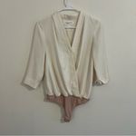 Amanda Uprichard  Venus White Bodysuit Photo 4