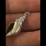 Silver plated seashell sea shell cute i9 Photo 2