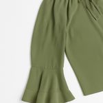 CURE. Sage Green Ruffle Peasant Blouse, 1X Size undefined Photo 1