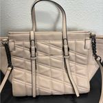 Calvin Klein Pink Beige Blush Shoulder Bag Purse Quilted Tote Photo 10