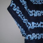 Michael Kors L Floral Striped Capped Sleeved Crew Neck T-Shirt Photo 1