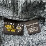Mountain Hardwear Women's Medium Blue Sherpa Fleece Hoodie Pullover Made in USA Photo 3