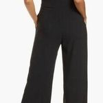 Gal Meets Glam  Devin Black Sleeveless Tie Waist Jumpsuit Photo 1